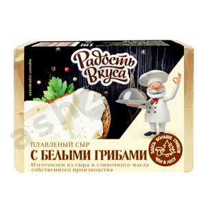 Молочные продукты Сыр плавленый РАДОСТЬ ВКУСА белые грибы 90г