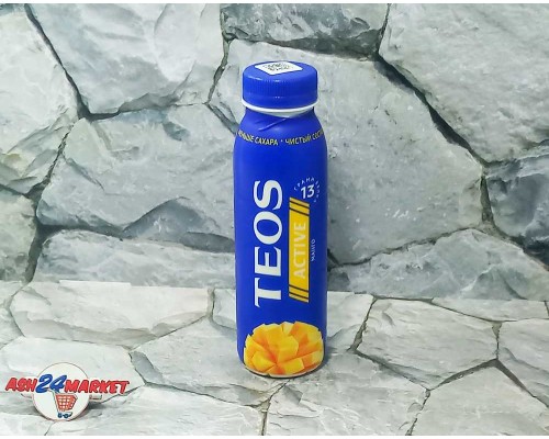 Йогурт TEOS манго 1,8% 300г бутылка