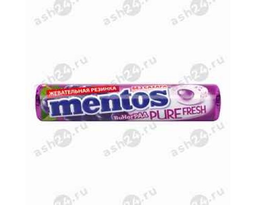 Жевательная резинка МЕНТОС виноград 23,3г