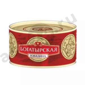 Бакалея Консервы Говядина СОХРАНИМ ТРАДИЦИИ богатырская 325г ж/б