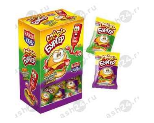 Жевательная резинка БУРГЕР кислая 4г