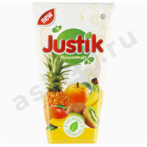 Напитки Сок JUSTIK мультифрукт 0,2л т/п