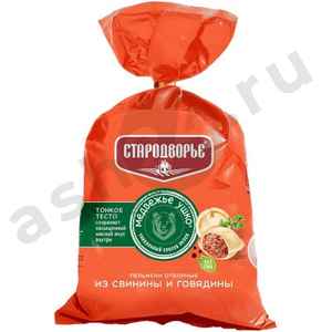 Полуфабрикаты Пельмени СТАРОДВОРЬЕ медвежье ушко мясные 800г