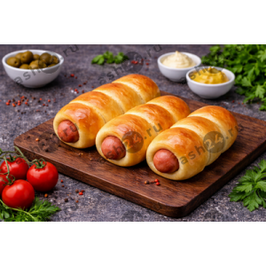 Выпечка Сосиска в тесте печеная