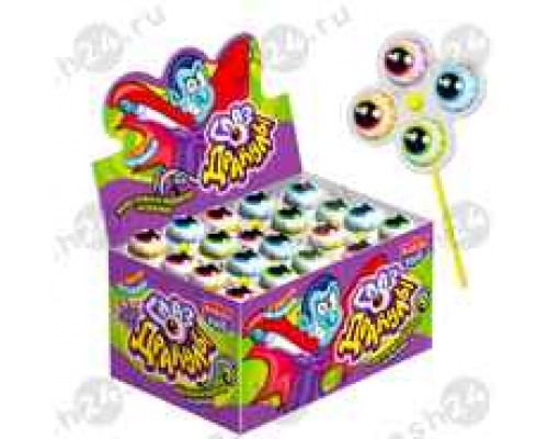 Жевательный мармелад на палочке ГЛАЗ ДРАКУЛЫ