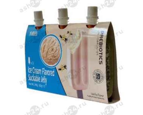 Молочные продукты Желе BIG LAZY BEAR мороженое ваниль 80г