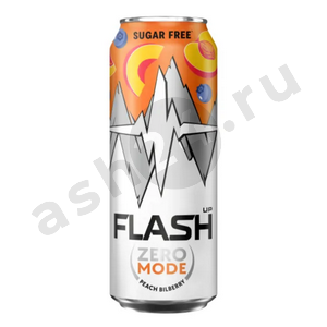 Напитки Энергетик FLASH ENERGY персик голубика 0,45л ж/б