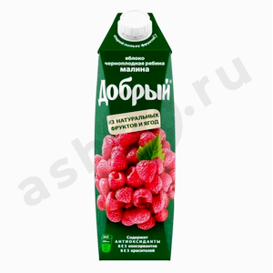 Напитки Сок ДОБРЫЙ яблоко рябина малина 1л т/п