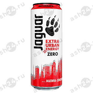 Напитки Энергетик ЯГУАР малина земляника 0,44л ж/б