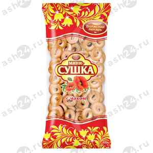 Сладости Мини-сушка ВОЛЖСКИЙ ПЕКАРЬ мак 180г