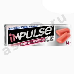 Сладости Жевательная резинка IMPULSE вишня ментол 14г