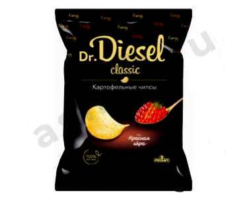 Чипсы Dr. DIESEL classic красная икра 120г