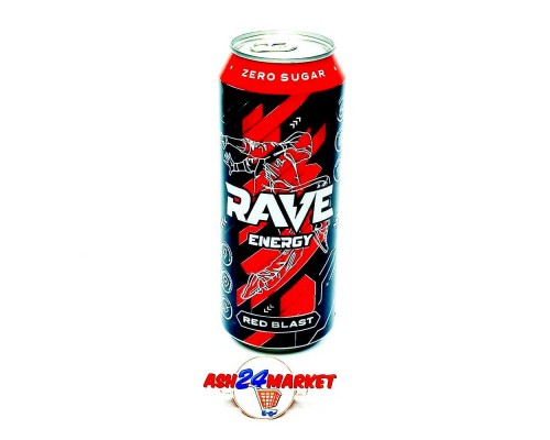 Энергетик RAVE red blast 0,5л ж/б