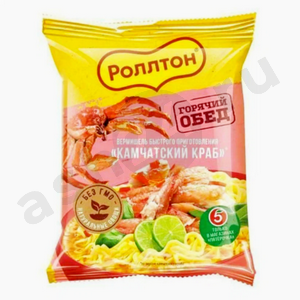 Бакалея Вермишель РОЛЛТОН камчатский краб 60г м/у