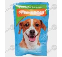 Корм для собак ПРОХВОСТ с говядиной в соусе 85г