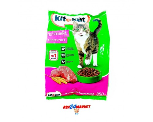 Корм для кошек KITEKAT телятинка аппетитная 350г