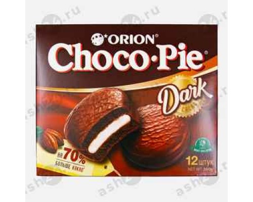 Сладости Печенье ЧОКО ПАЙ дарк 12шт