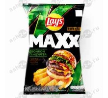 Чипсы ЛЕЙС MAXX двойной гамбургер 100г