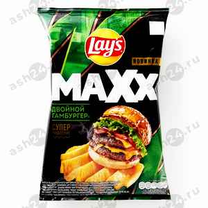 Чипсы LAYS MAXX двойной гамбургер 100г
