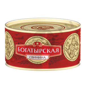 Бакалея Консервы Свинина СОХРАНИМ ТРАДИЦИИ богатырская 325г ж/б