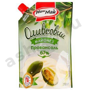 Бакалея Майонез МАК МАЙ оливковый 350г м/у