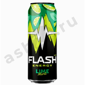 Напитки Энергетик FLASH ENERGY мятный лайм 0,45л ж/б (0270)