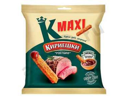 Сухарики КИРИЕШКИ maxi ростбиф + соус терияки 50г