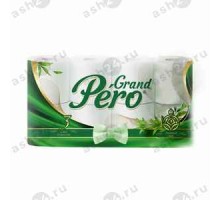 Туалетная бумага PERO Зеленый чай 3слоя 8 рулонов