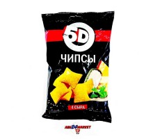 Чипсы 5D 4 сыра 90г