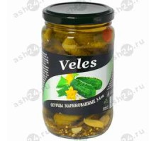 Консервы Огурцы VELES 350г с/б