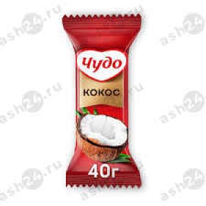 Молочные продукты Сырок ЧУДО кокос 40г (0291)