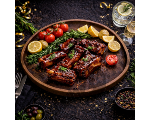 Свиные ребра в медовом соусе (от 1кг)