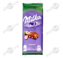 Шоколад МИЛКА дробленный фундук 90г