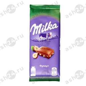Шоколад МИЛКА дробленный фундук 90г