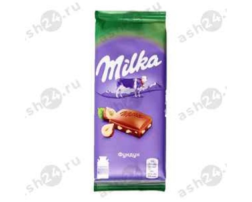 Сладости Шоколад МИЛКА дробленный фундук 90г