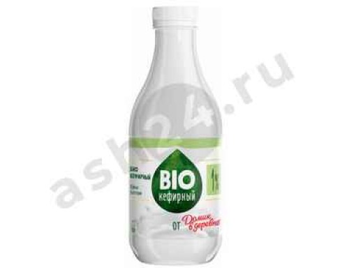 Молочные продукты Кефир БИО ДОМИК В ДЕРЕВНЕ 1% 900г бутылка (7436)