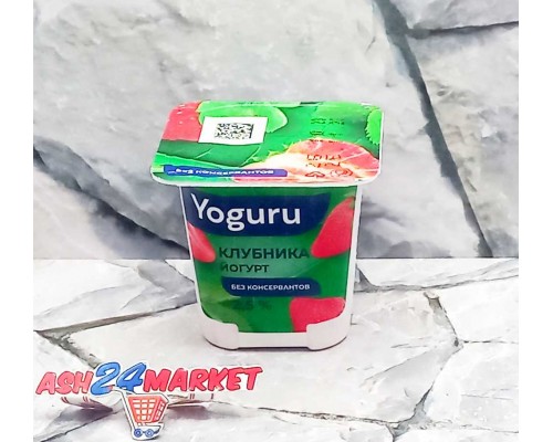 Йогурт YOGURU клубника 2,5% 125г стакан