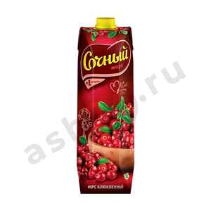 Напитки Сок СОЧНЫЙ морс клюква 1л т/п