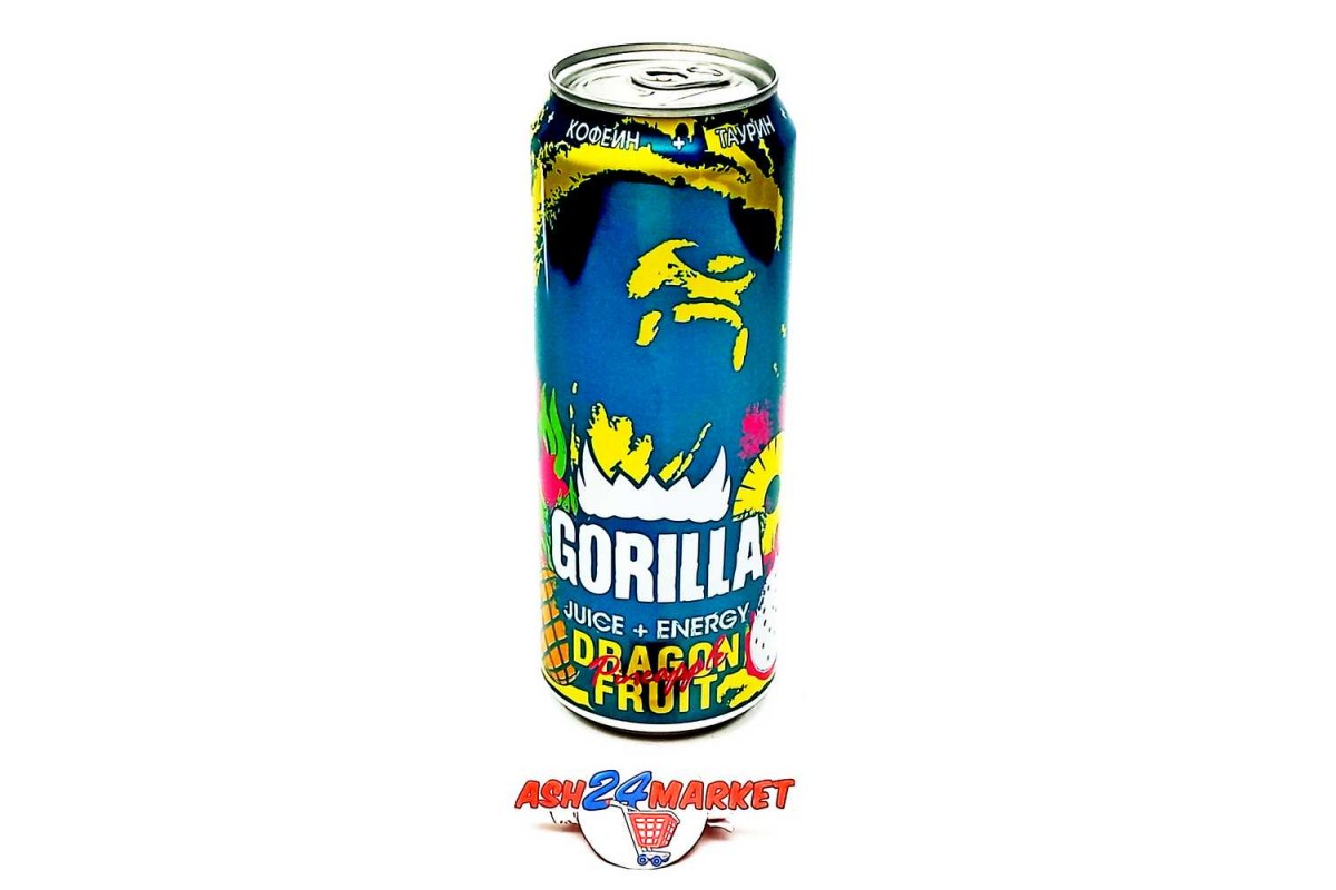 Энергетик GORILLA dragon fruit 0,5л ж/б