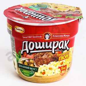 Бакалея Пюре картофельное ДОШИРАК мясо 40г стакан