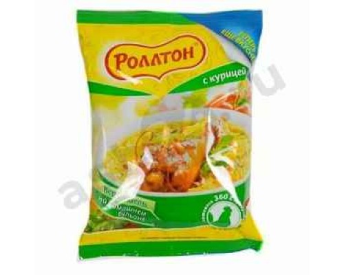 Бакалея Вермишель РОЛЛТОН курица 60г м/у