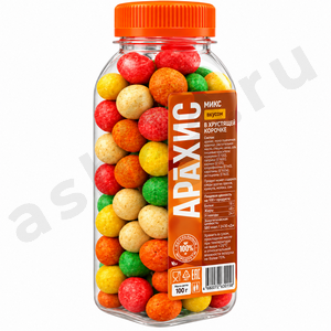Снеки Арахис микс 100г (бутылка)