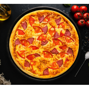 Пицца Салями помидор 35см