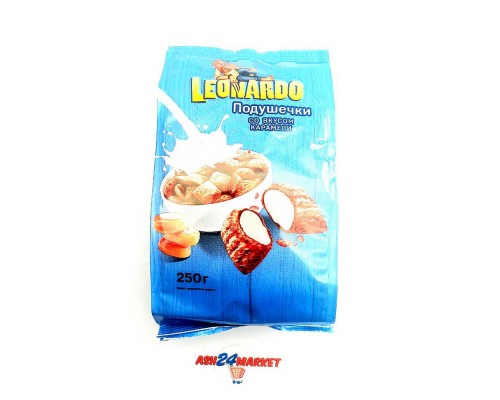 Подушечки LEONARDO со вкусом карамели 250г