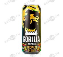 Энергетик GORILLA tropical punch 0,45л ж/б (4102)