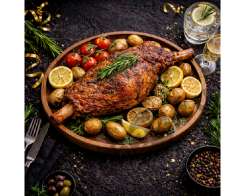 Запеченная баранья нога (от 2,5кг)