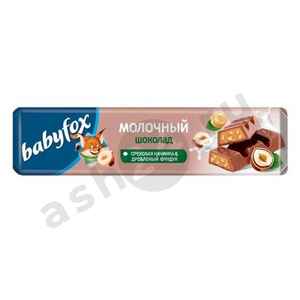 Сладости Батончик BABYFOX молочный ореховая начинка 45г