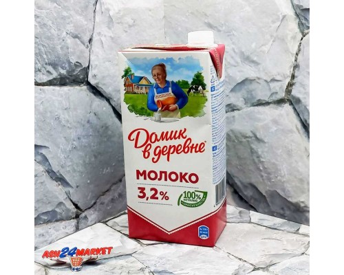 Молоко ДОМИК В ДЕРЕВНЕ 3,2% 950г т/п