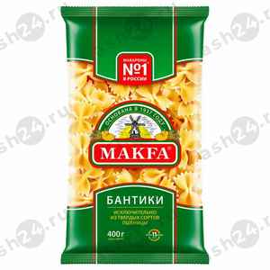 Бакалея Макаронные изделия МАКФА бантики 400г
