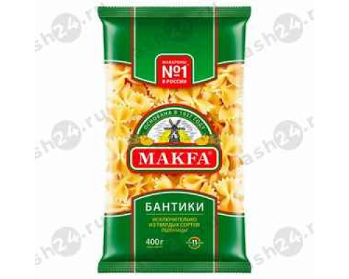 Бакалея Макаронные изделия МАКФА бантики 400г